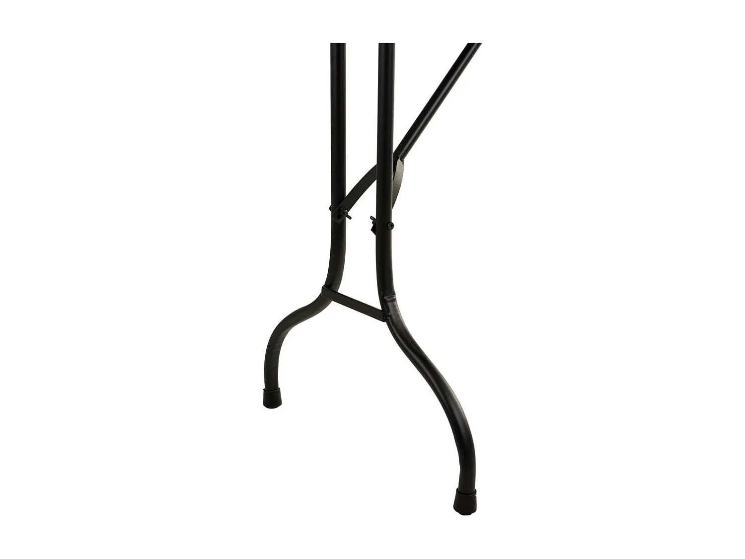 Rechteckiger schwarzer Metalltisch 100x47x75h cm