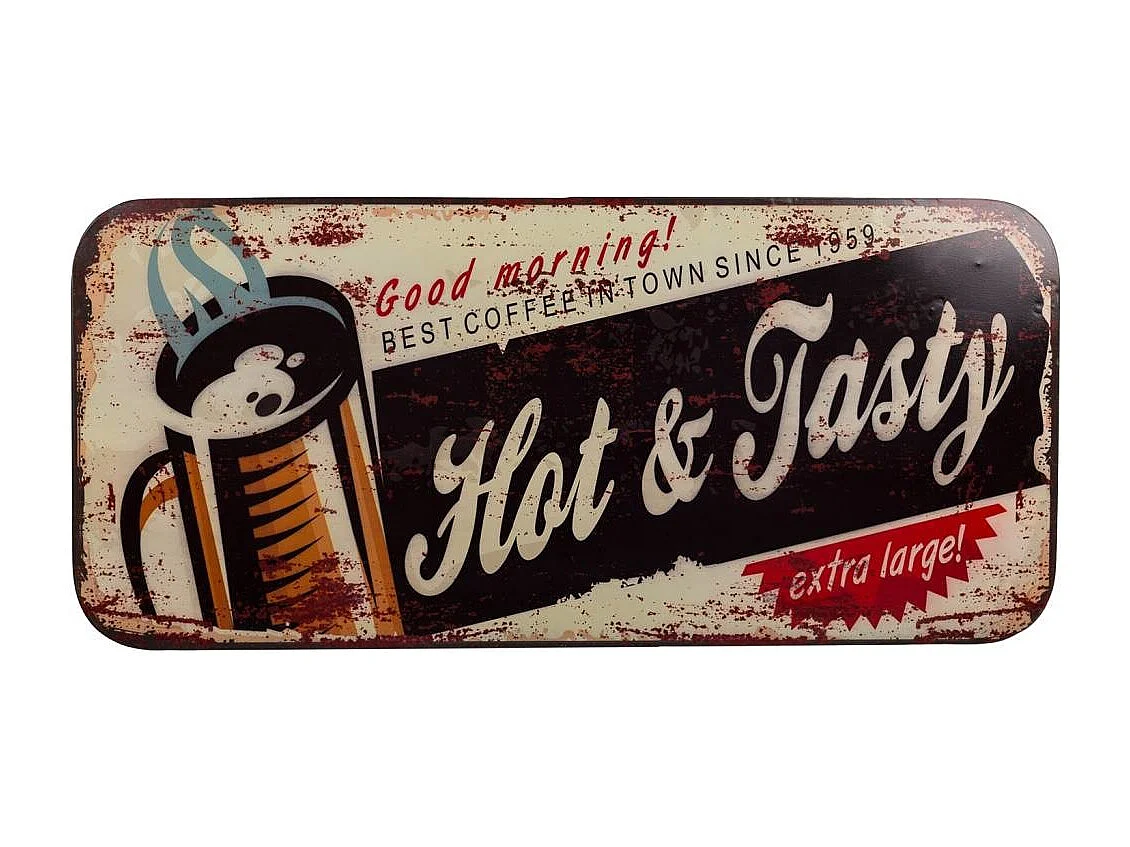 Mesa retangular de metal preto 100x47x75