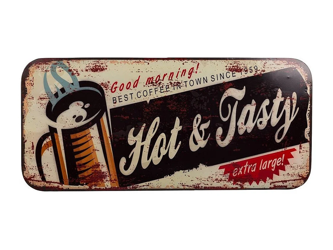 Mesa retangular de metal preto 100x47x75