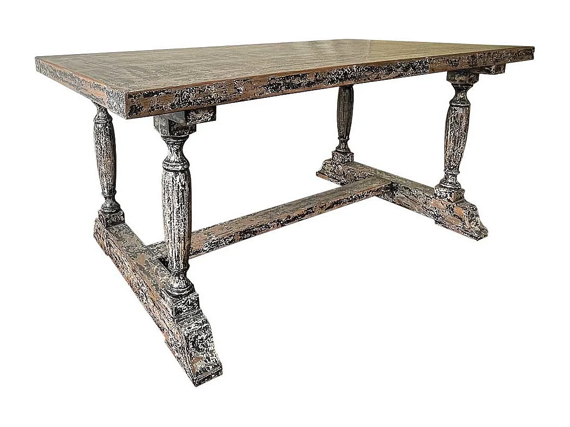 Brauner Holztisch 180x90x80h cm