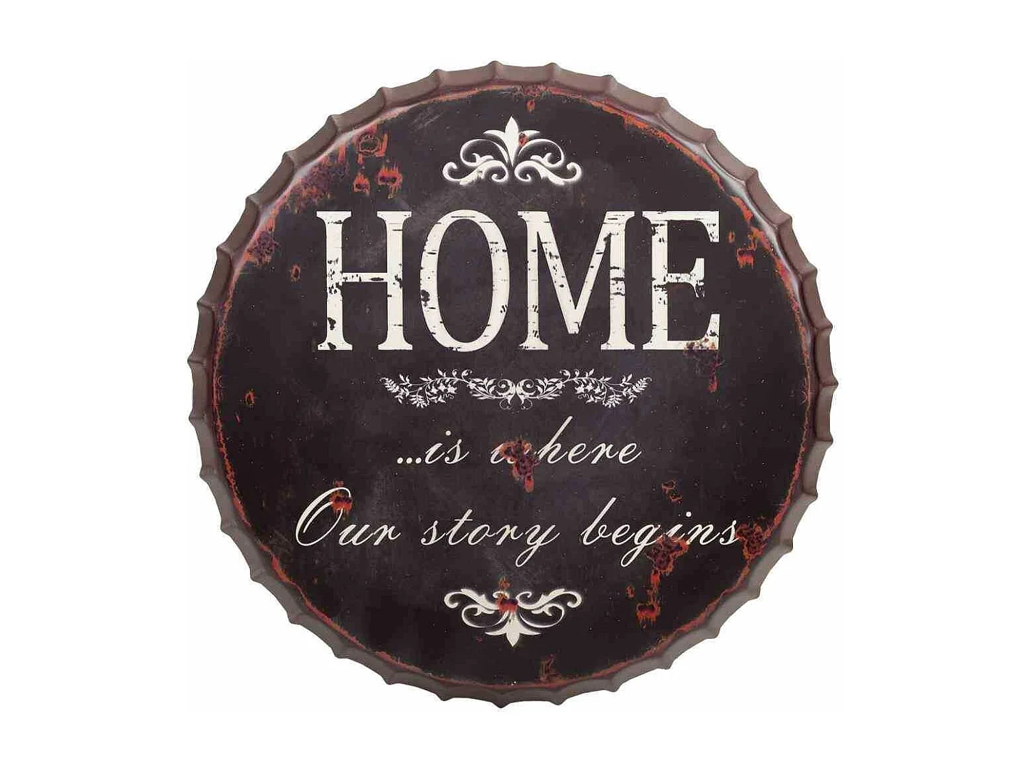 Tavolo rotondo in metallo nero d60x71h cm