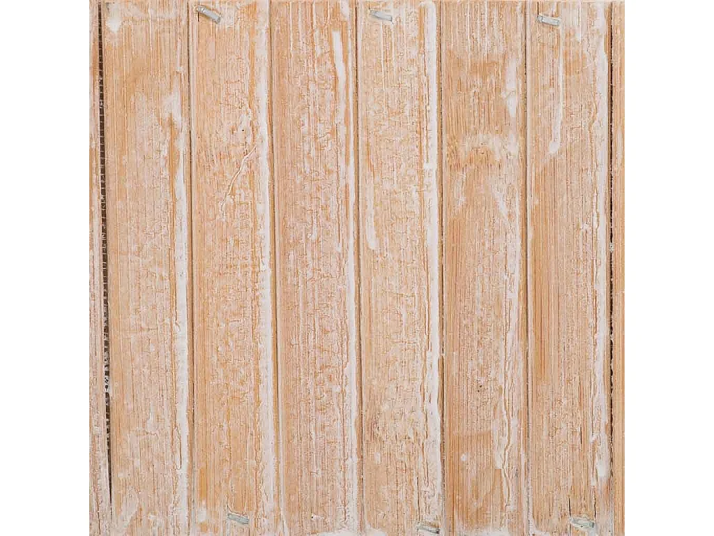 Panier carré en bois marron 14.5x14.5x11h