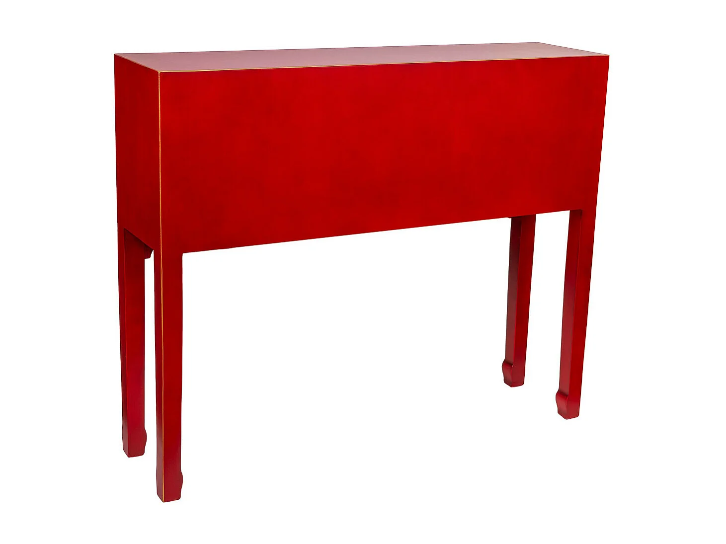 Aparador de madera de 6 cajones y 2 puertas 95x24x79h cm