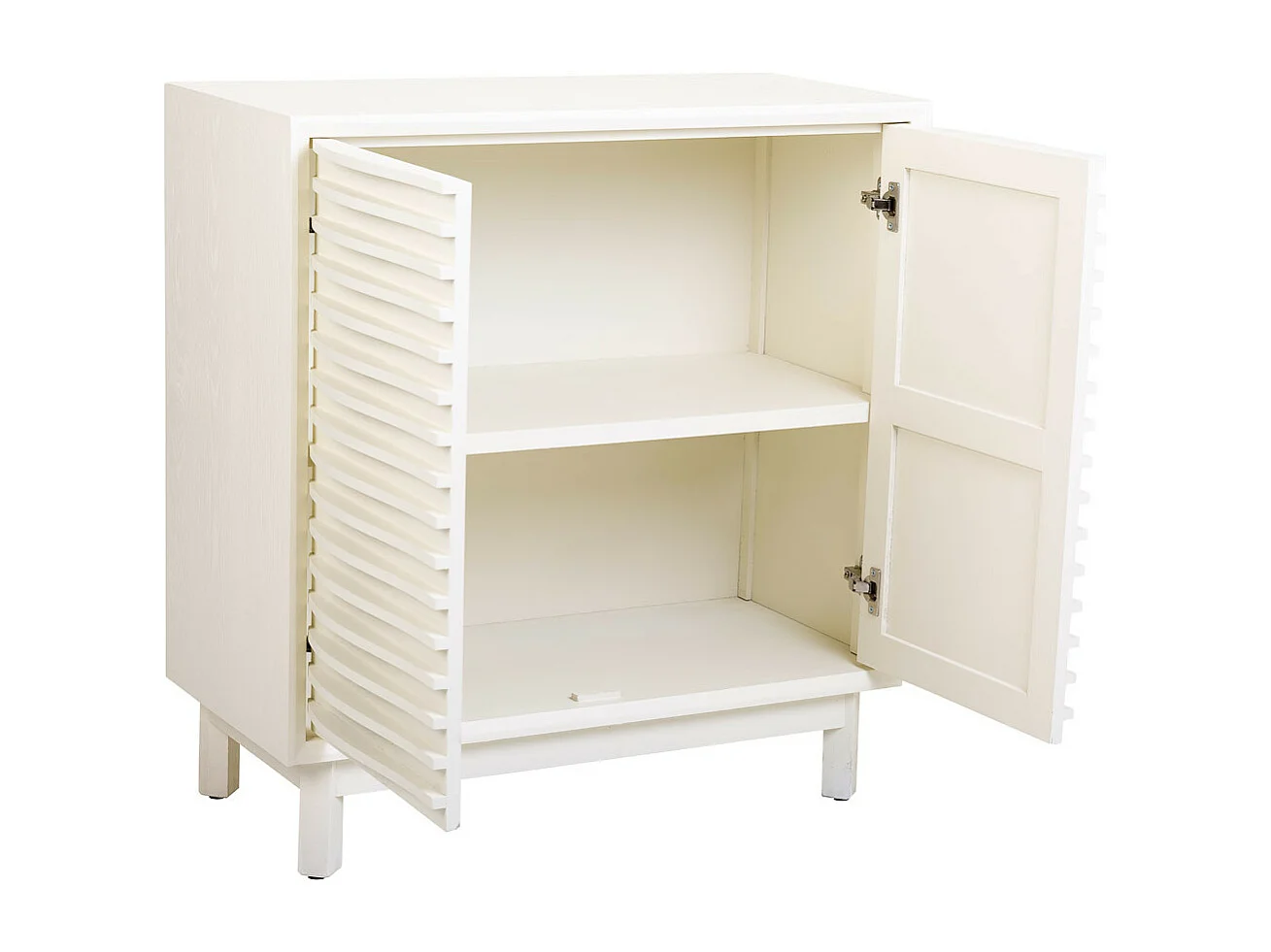 Credenza in legno con 2 porte 85x40x90,5