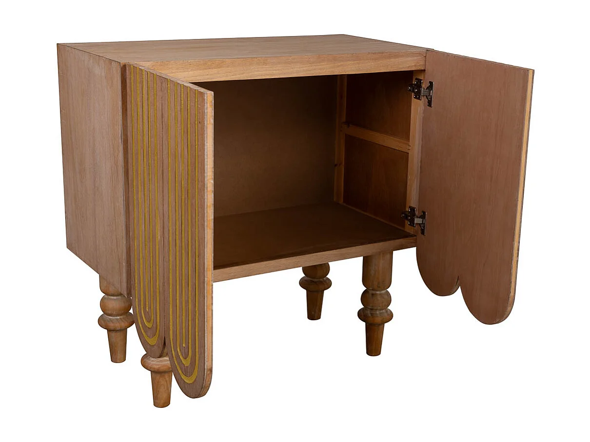 Buffet en bois marron 80x42x81