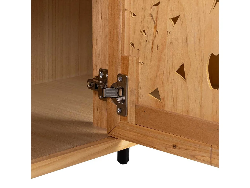 Buffet en bois marron 120x38x80