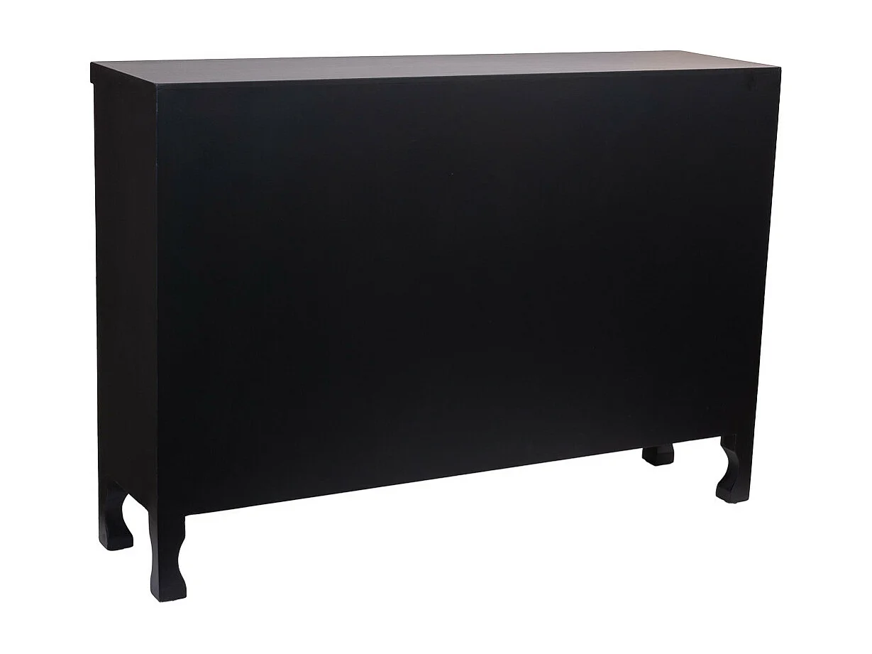Aparador de madeira com 4 portas 100,5x26x70