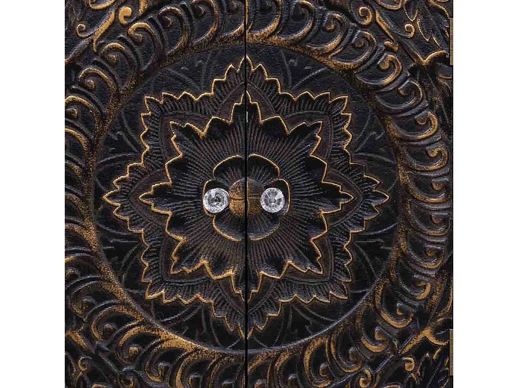 Aparador de madeira com 4 portas 100,5x26x70