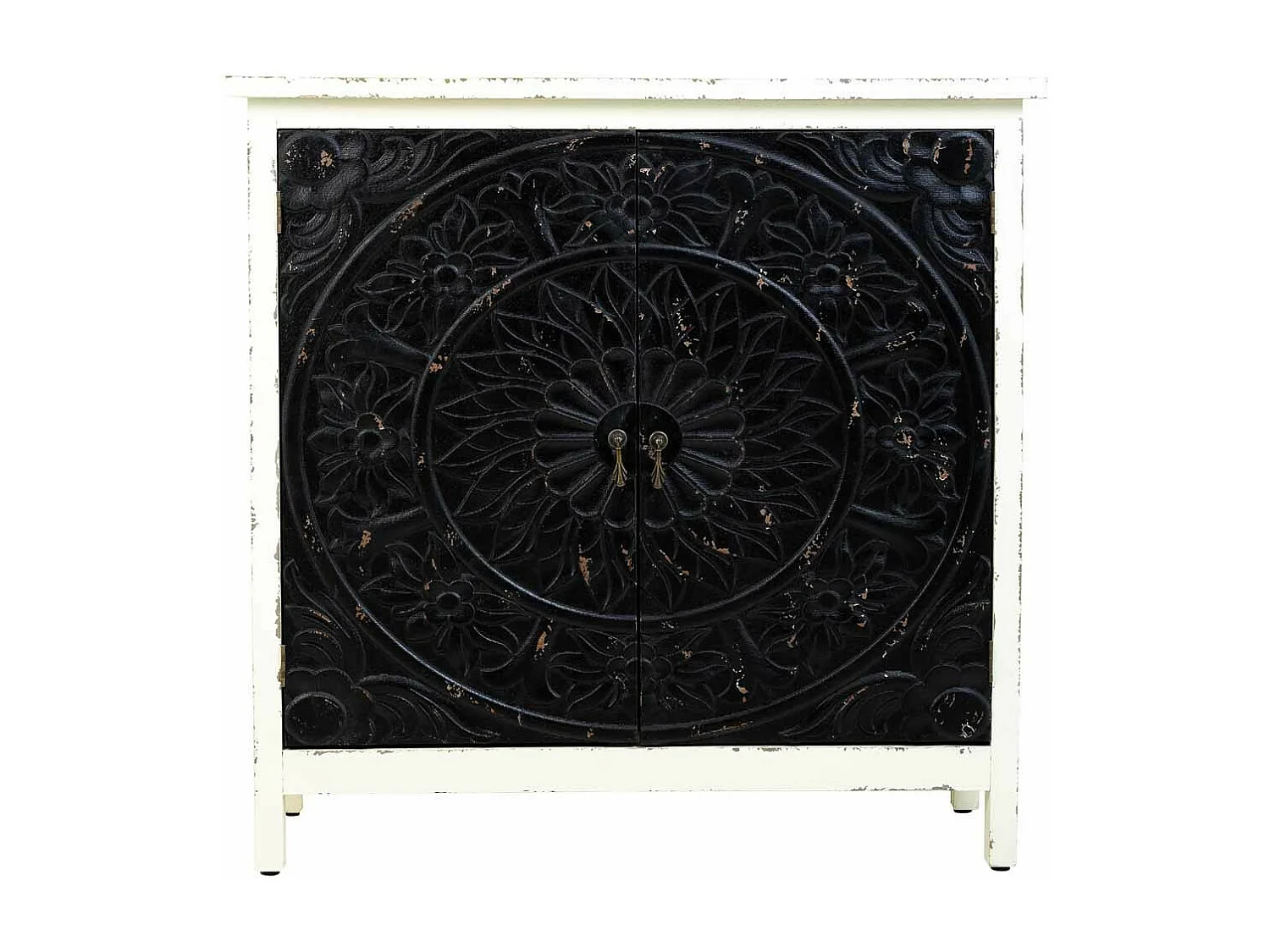 Aparador de madeira com 2 portas 83,5x38x82,5