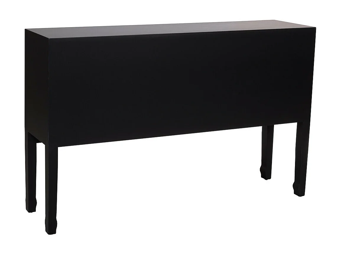 Buffet en bois avec 7 tiroirs et 2 portes 128x26x78