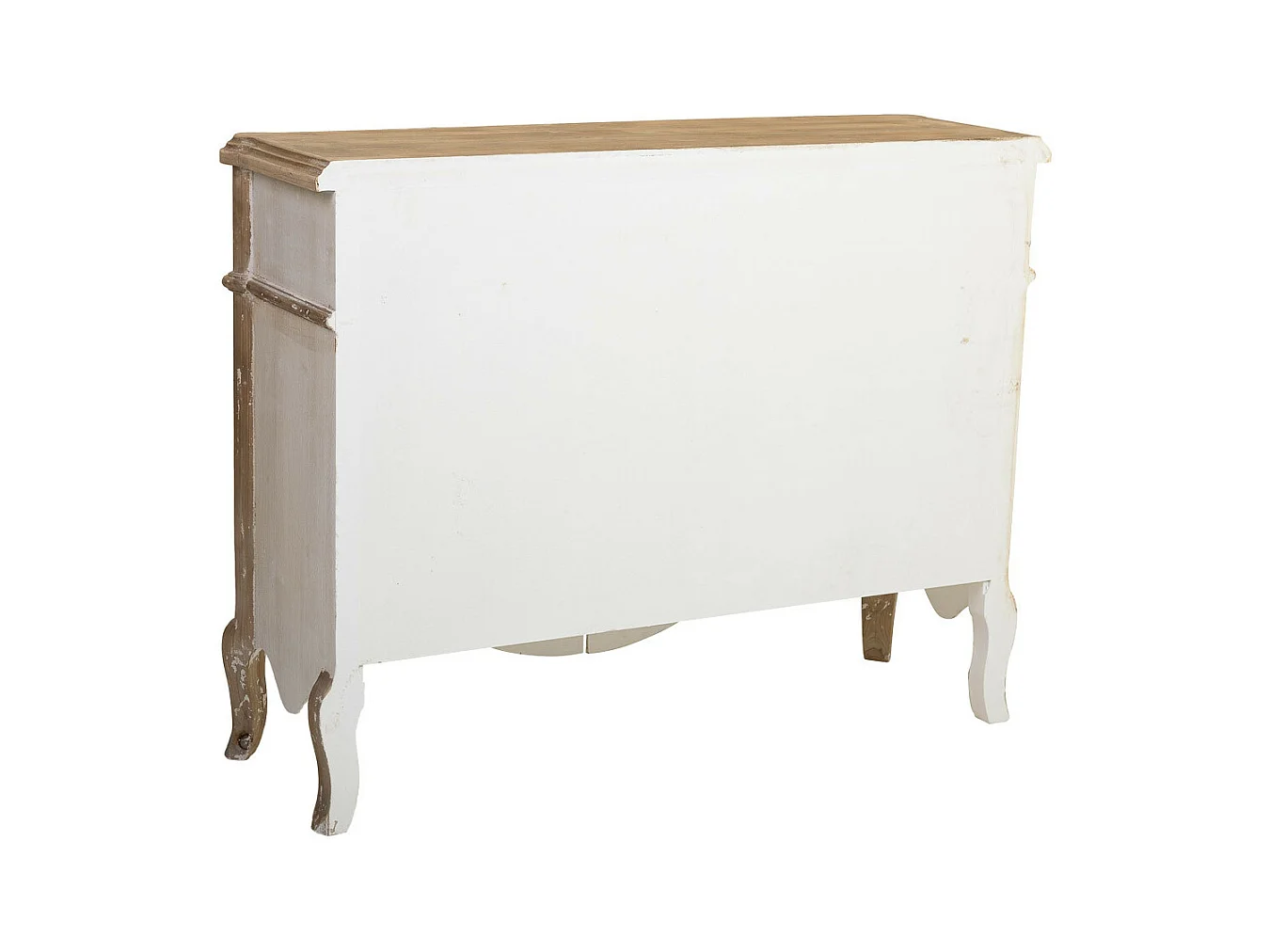 Credenza in legno in finitura invecchiata 120x38x92
