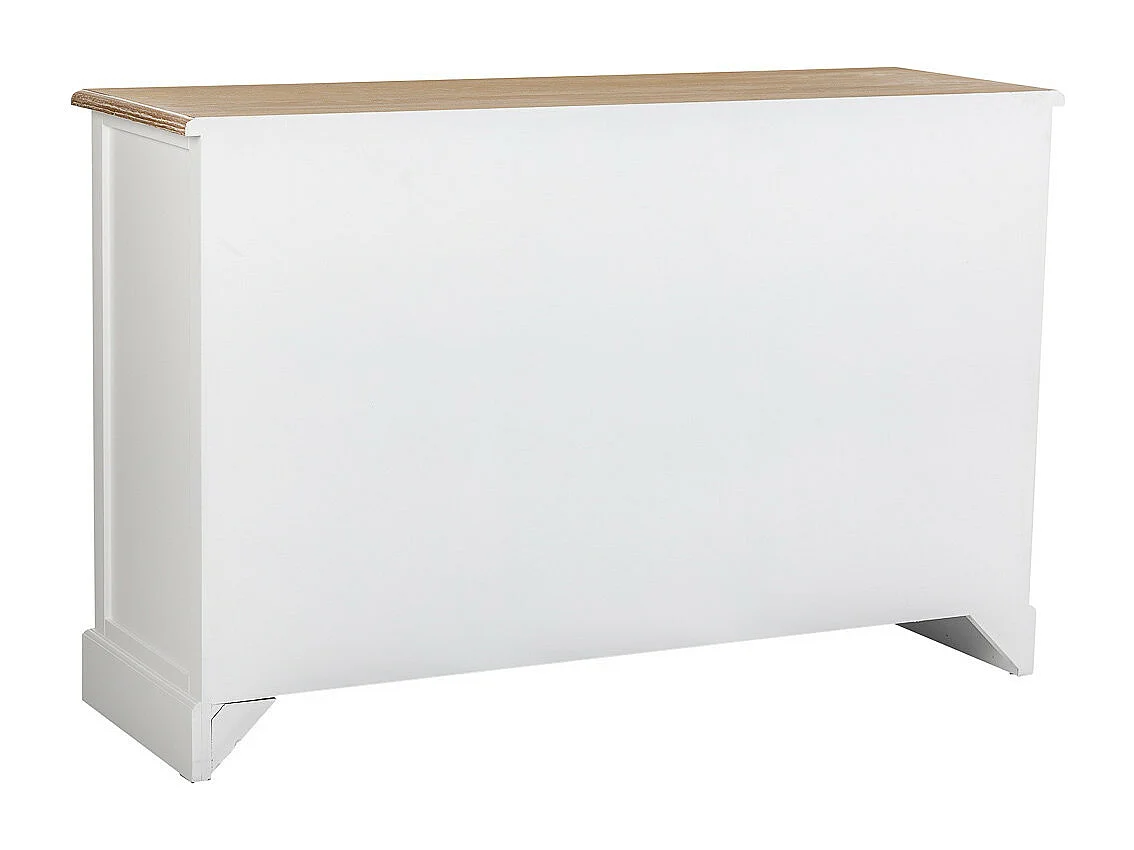 Buffet en bois blanc 124x40x80h