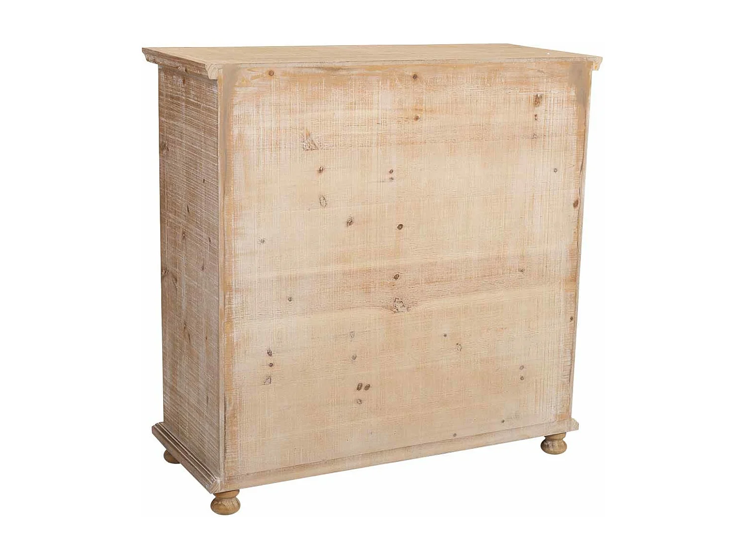 Aparador de madera y cristal 2 puertas 90x38x85h cm