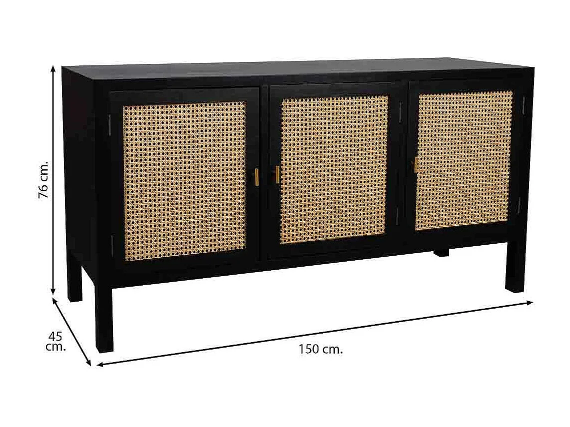 Aparador 150x45x76h cm