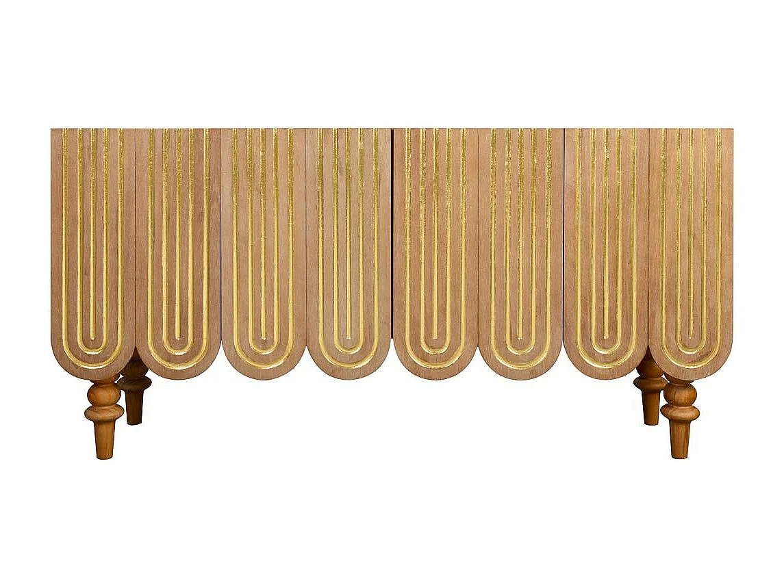 Corredor de madeira castanha 160x42x81