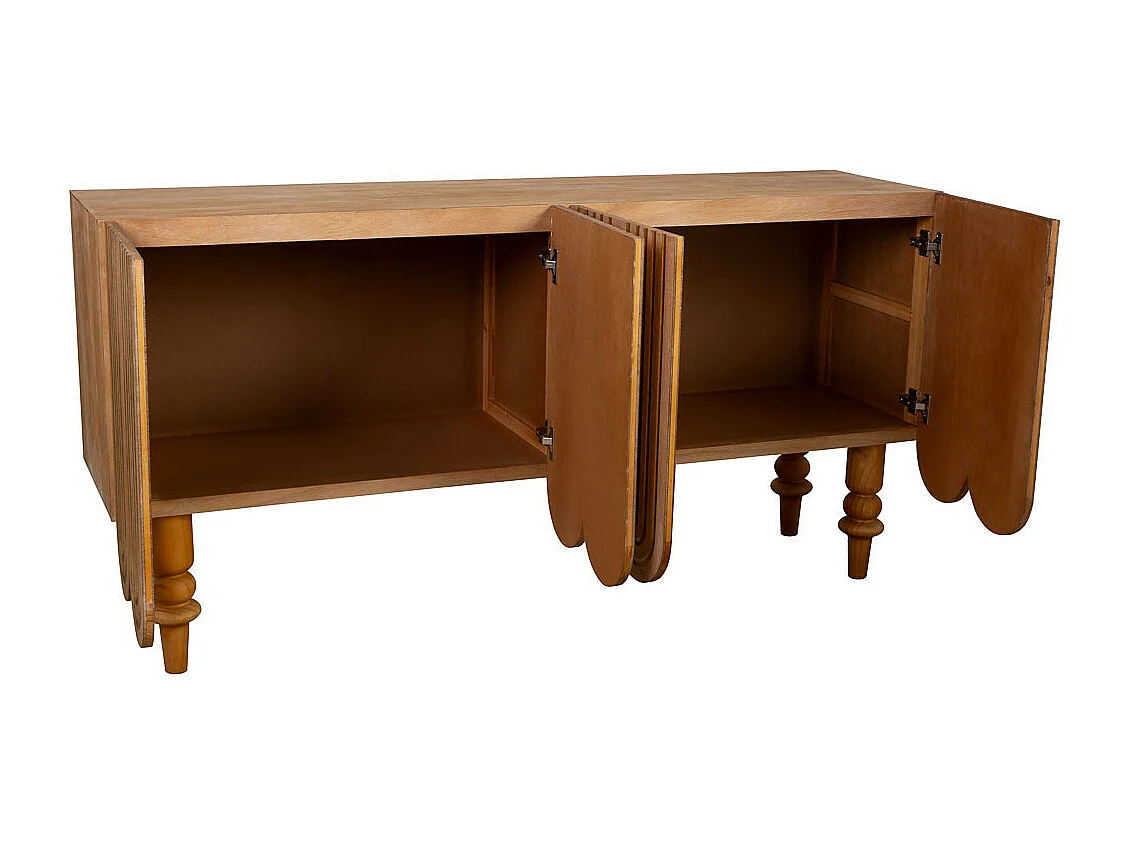 Corredor de madeira castanha 160x42x81