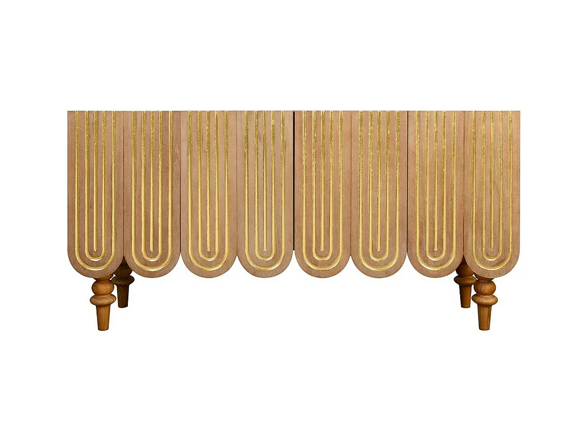 Récepteur en bois marron 160x42x81