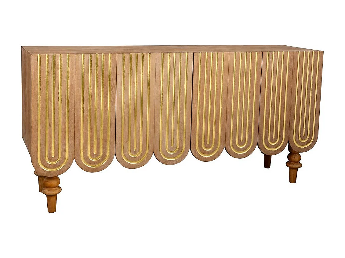 Corredor de madeira castanha 160x42x81