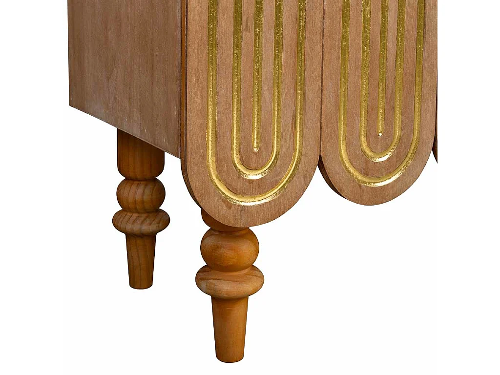 Corredor de madeira castanha 160x42x81