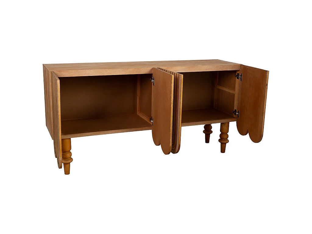 Mobile da ingresso in legno marrone 160x42x81