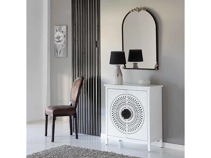 Aparador de madera de 2 puertas  78x38x87