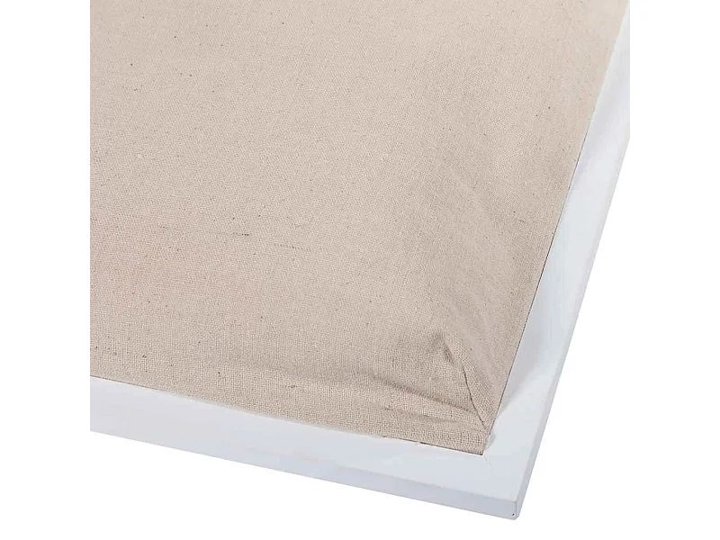 Vassoio in legno laccato bianco 43x33x5,5h