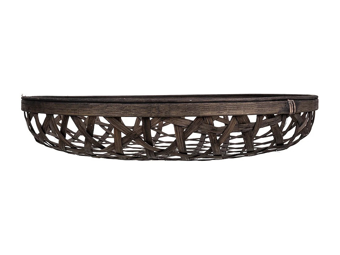 Bandeja de bambu marrom d41x7