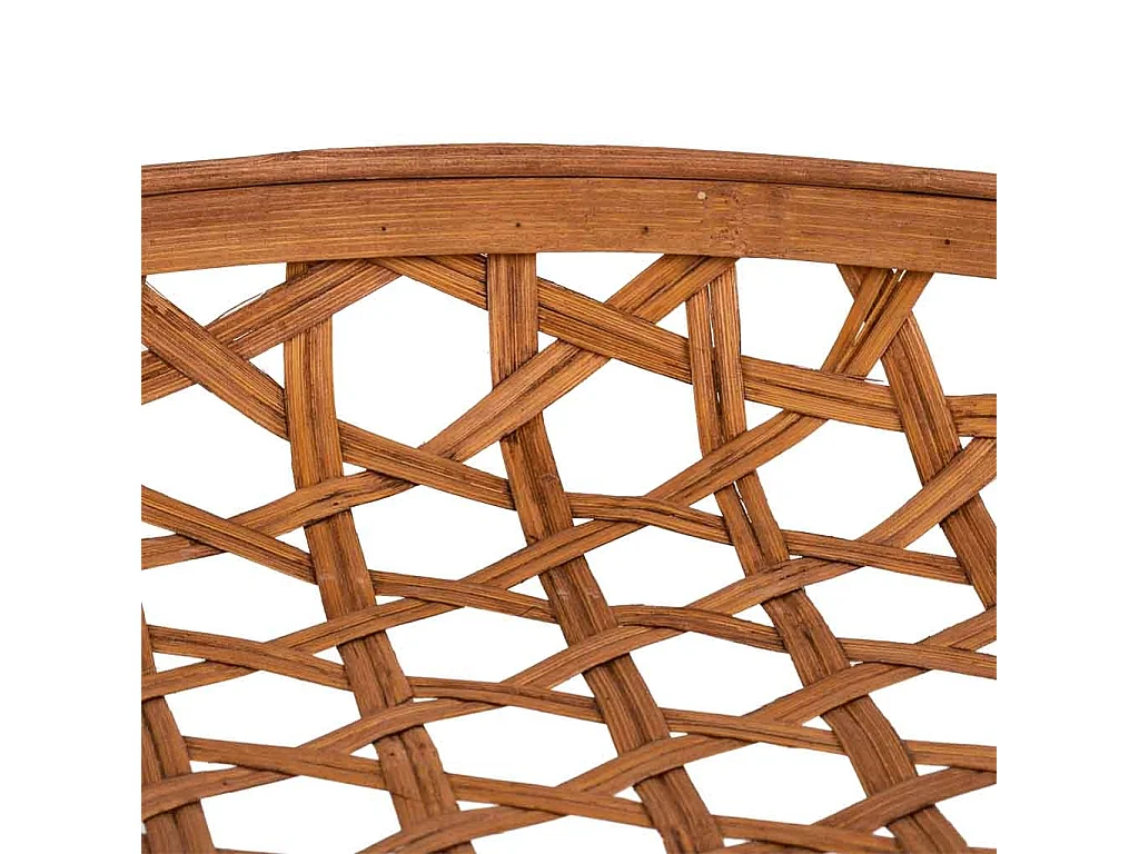 Bandeja de bambu marrom d35x6