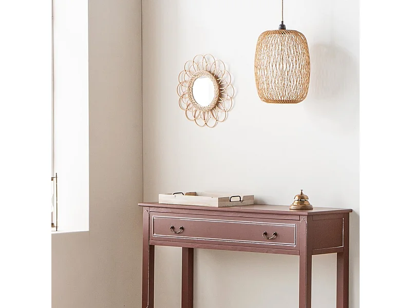 Vassoio in legno bianco 42,5x33x5h