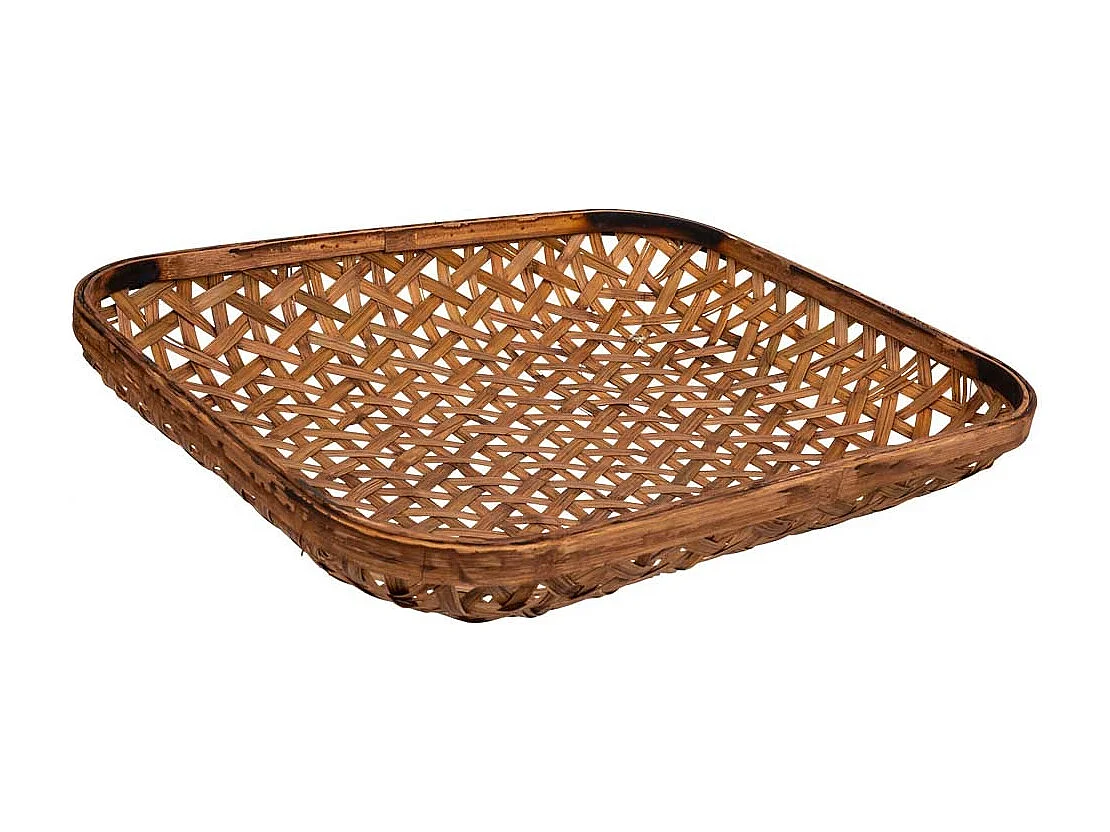 Bandeja de bambú marrón 54x33x7,5