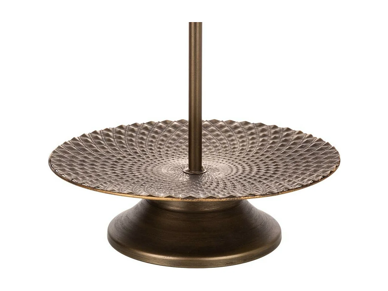 placas com suporte em metal dourado 35x35x48,5