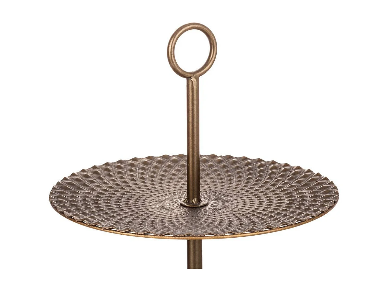 platos con soporte de metal dorado 35x35x48.5