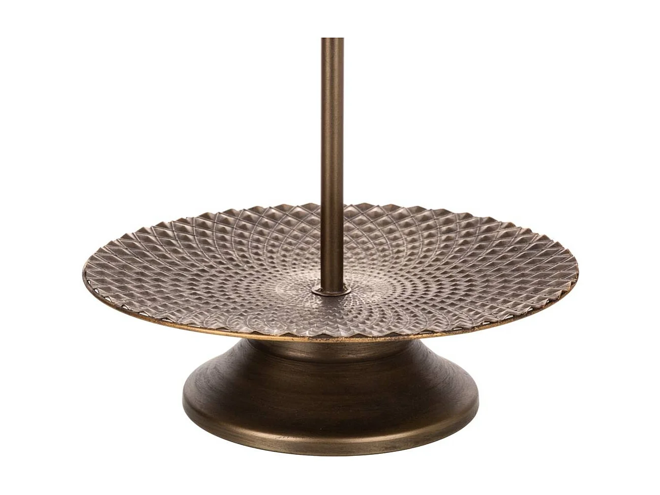 platos con soporte de metal dorado 35x35x48.5