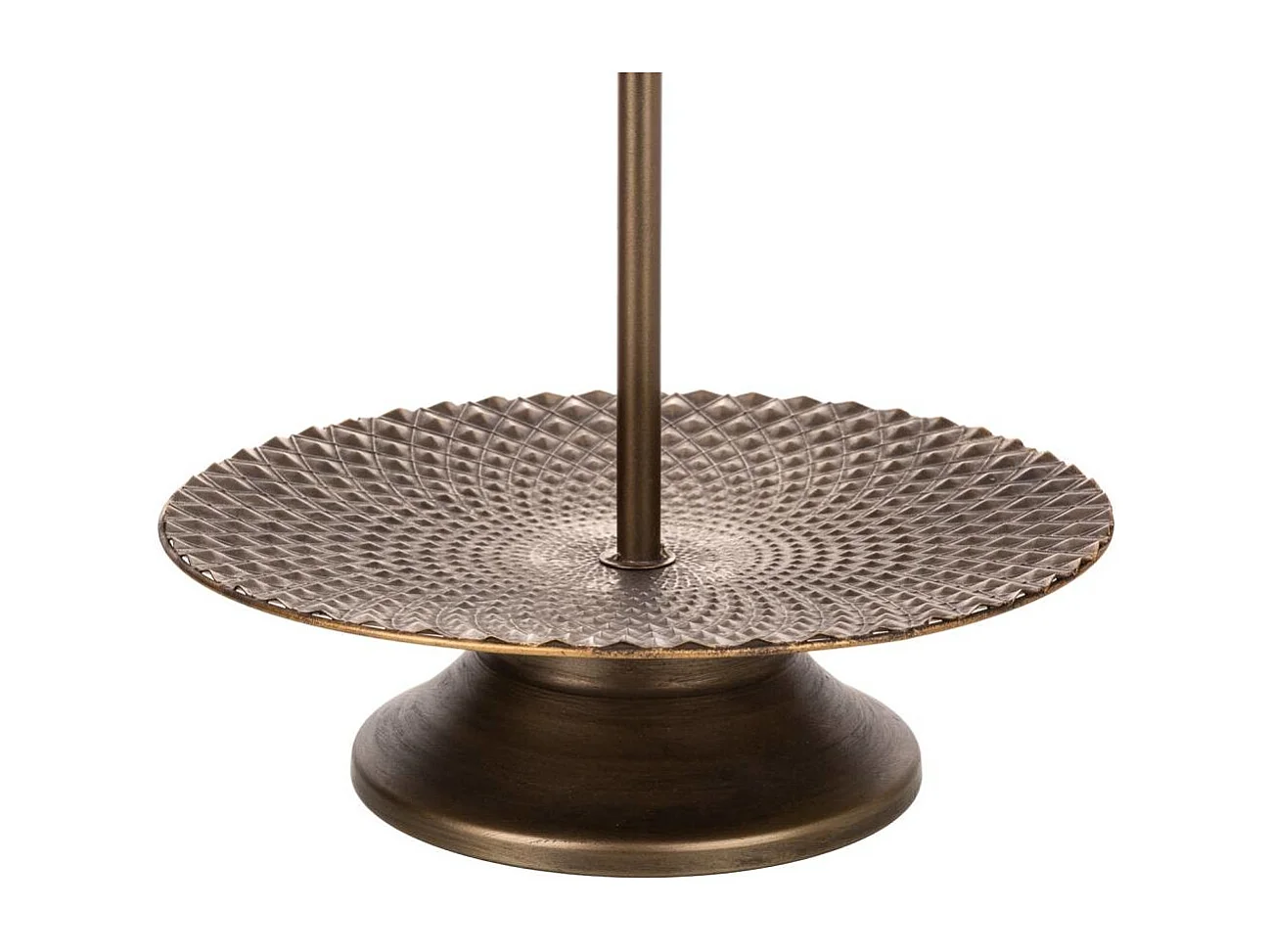 platos con soporte de metal dorado 35x35x48.5