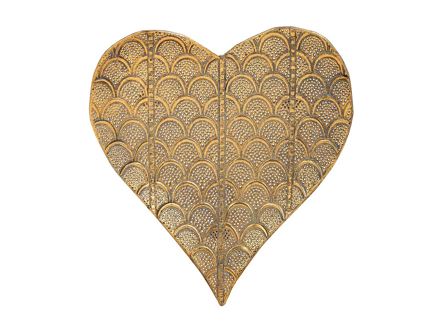 Mesa de centro em metal dourado 32x29,5x4