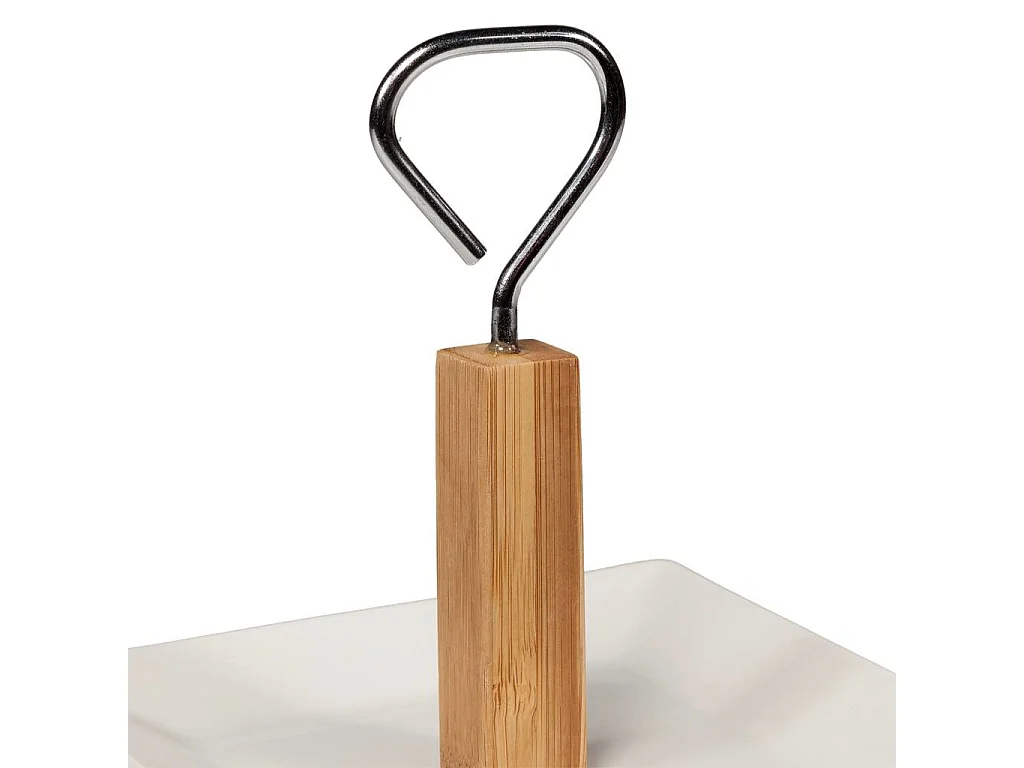 Porta-tortas em metal verde 19,5x19,5x27