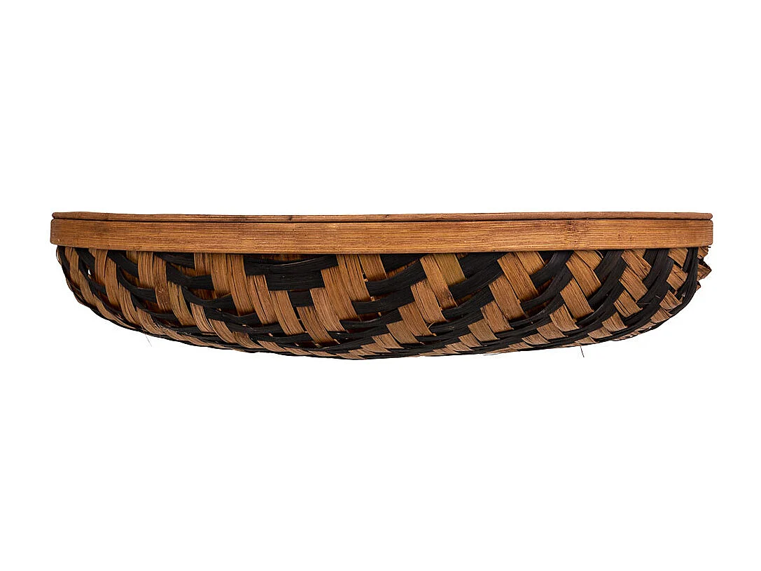 Braunes Bambustablett d41x7,5h cm