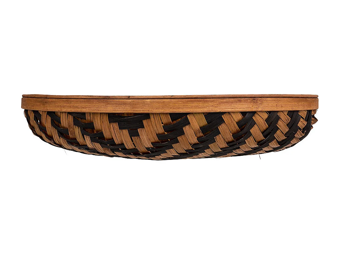 Bandeja de bambu marrom d41x7,5