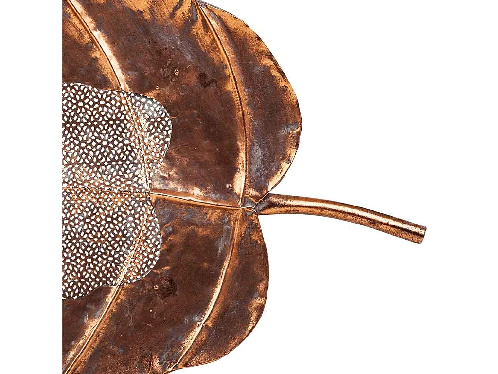 Folha de decoração em metal dourado 77,5x41x5