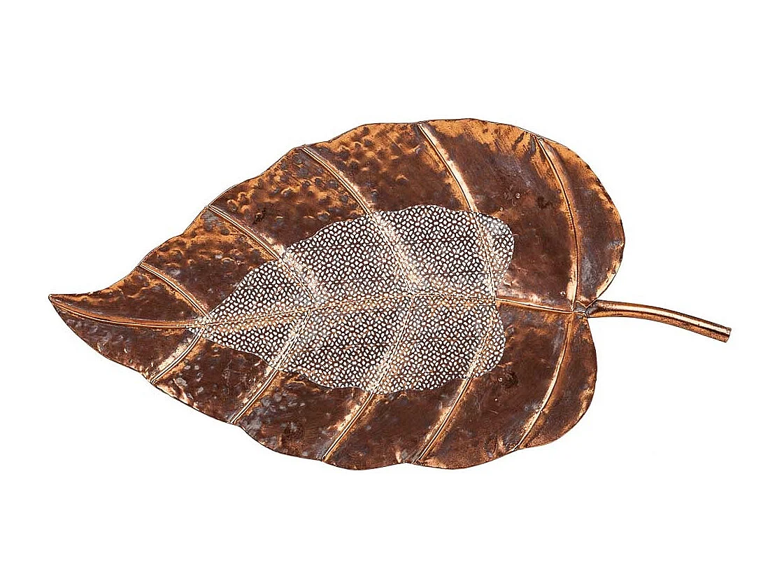 Hoja decoración de metal dorada 77.5x41x5