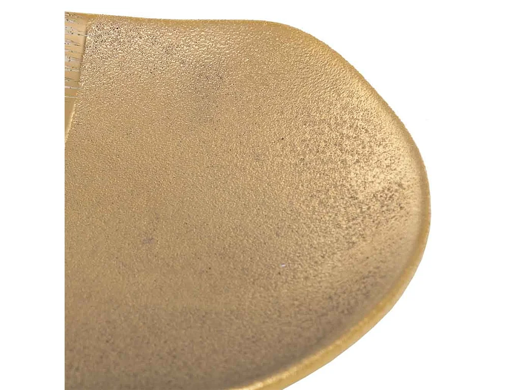 Peça central de cerâmica dourada 38x26,5x5,5