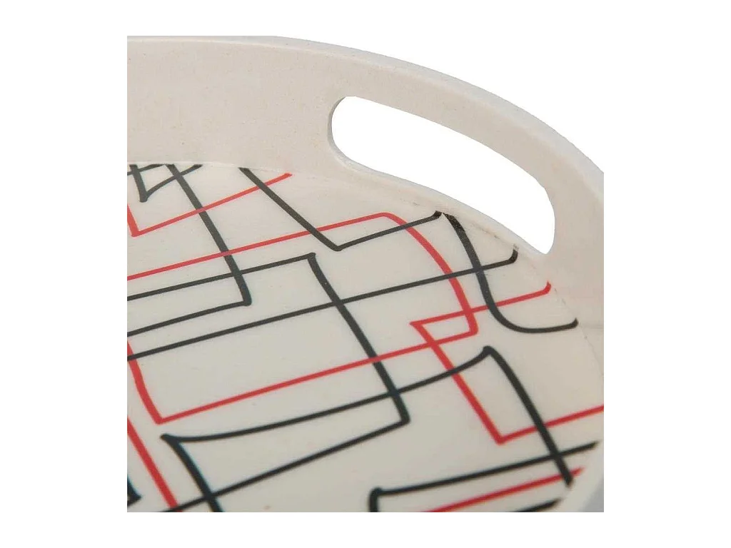 Ensemble de 2 plateaux en bambou colorés