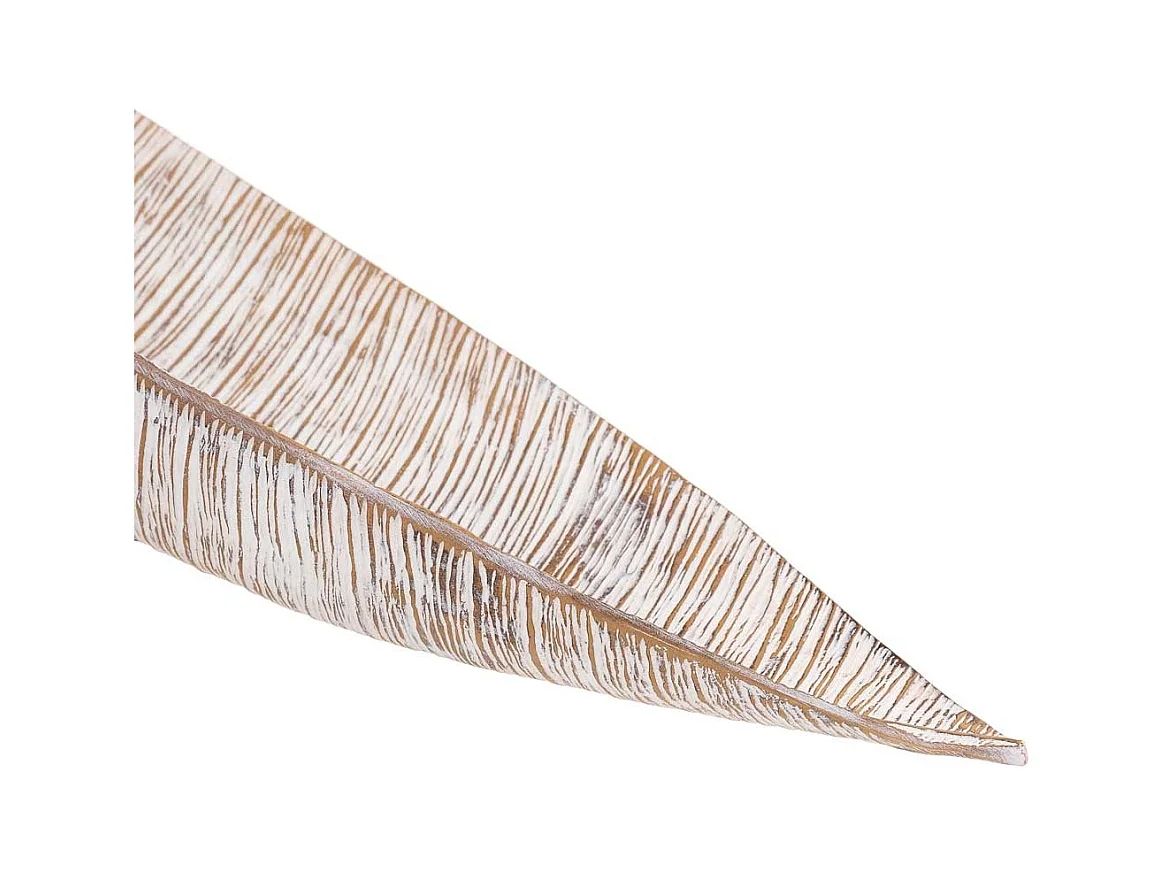 Tafelaufsatz aus weißem Polyresin, 95x15x20h cm