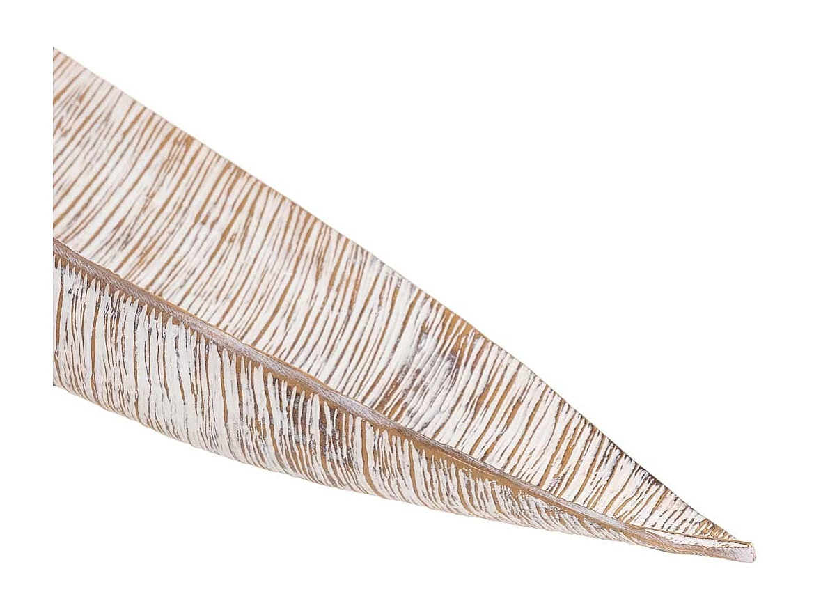 Centro de mesa em poliresina branca 95x15x20