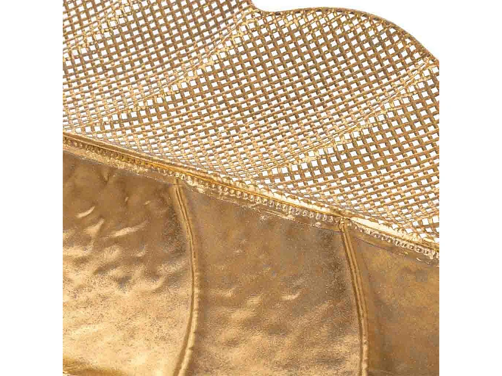 Set mit 2 dekorativen goldenen Metallblättern