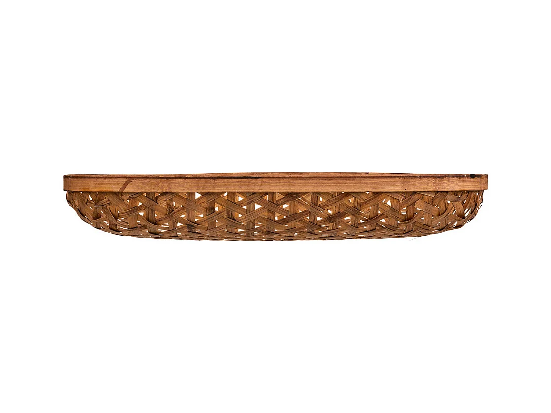 Plateau en bambou marron 61x40x8,5h