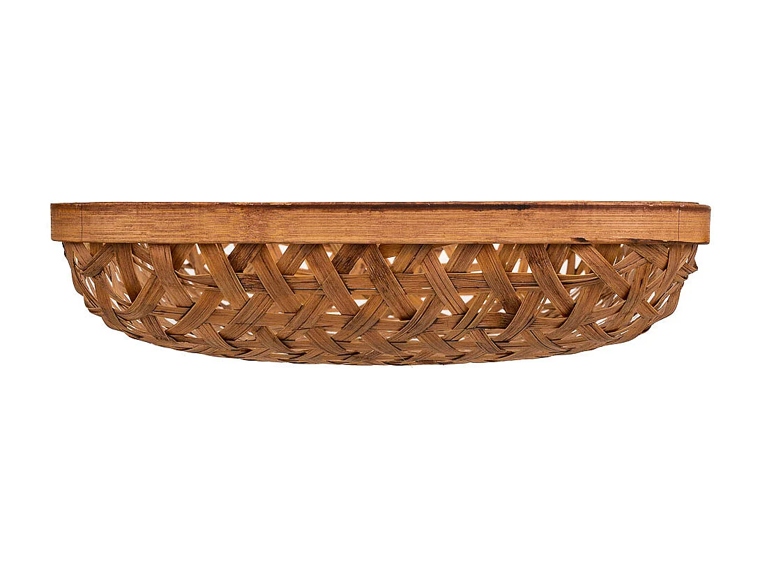 Bandeja de bambu marrom 61x40x8,5