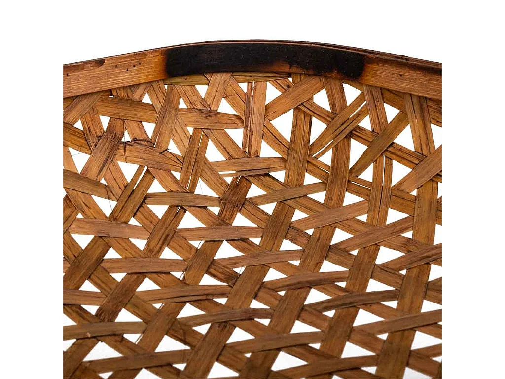 Bandeja de bambu marrom 61x40x8,5