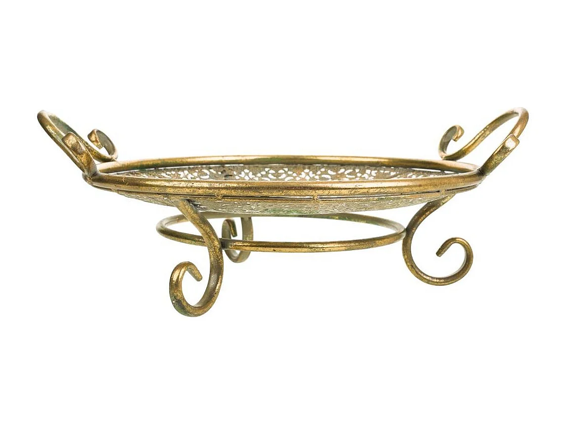 Centro em metal dourado 39x33x14