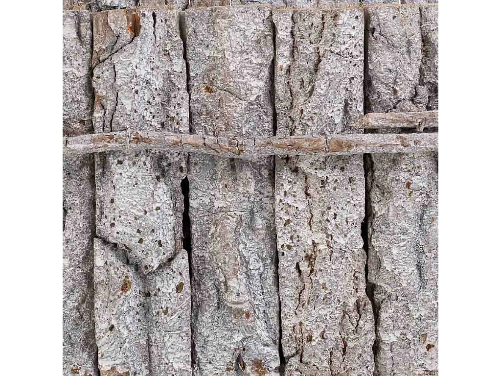 Conjunto de 2 centros de mesa em madeira marrom